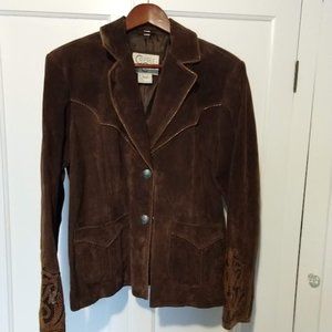Cripple Creek Women's Suede Jacket size L NWT